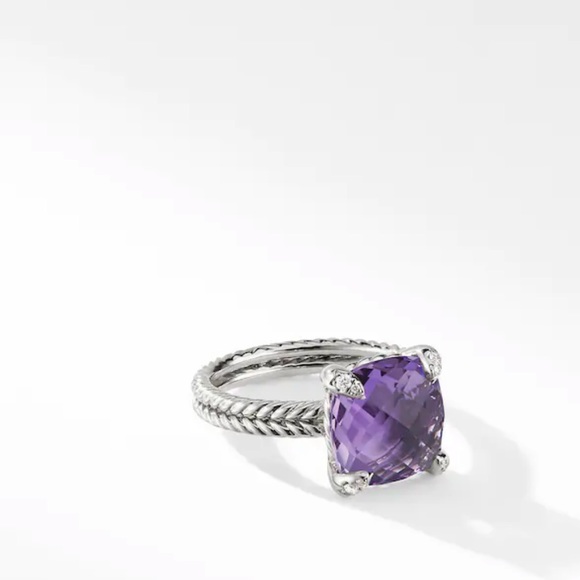 SOLD‼️DAVID YURMAN CHATELAINE RING AMETHYST - Picture 2 of 8